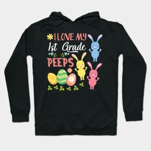 H31Tee Happy Easter 1st Grade Teacher Student Hoodie